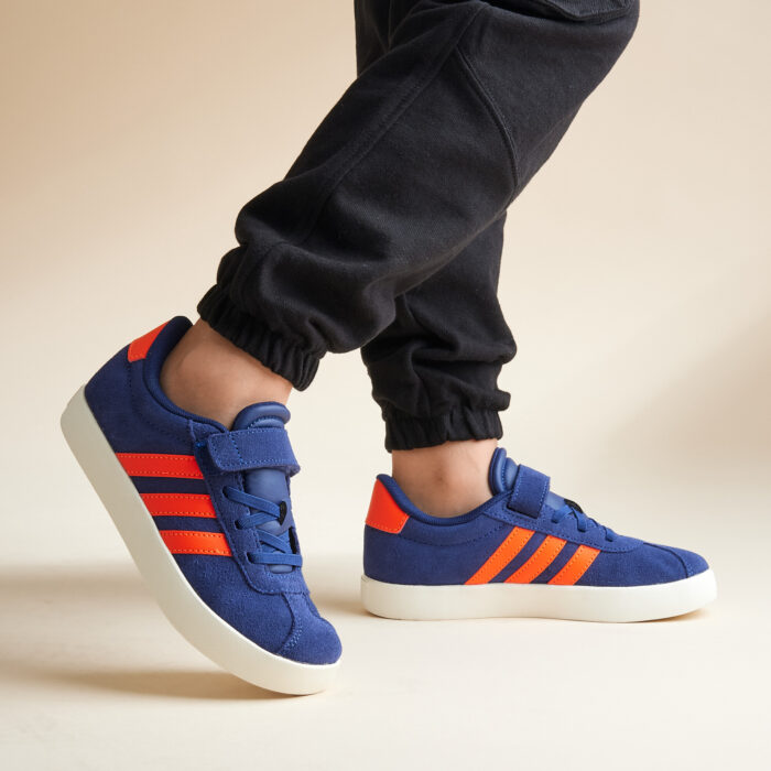 Adidas VL court 3.0 Sneakers blauw Suede