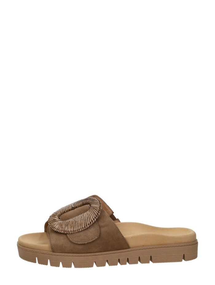Gabor Slippers F-Leest taupe Suède