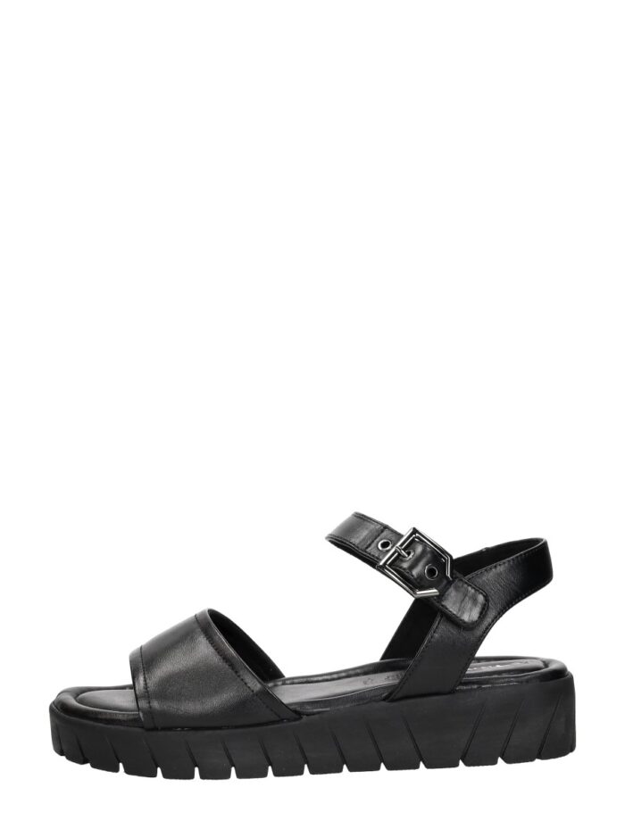 tamaris Sandalen Plat – Zwart