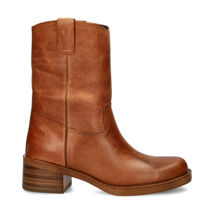 Nelson rits- & gesloten boots – Cognac