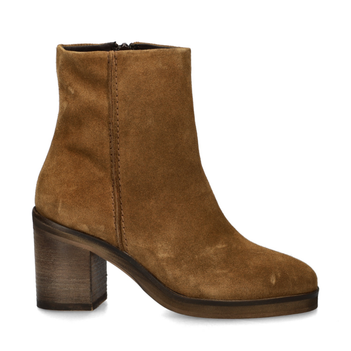 Nelson rits- & gesloten boots – Cognac