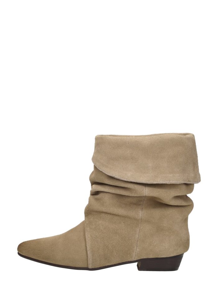 Shoecolate Enkellaarsjes Hak – Beige