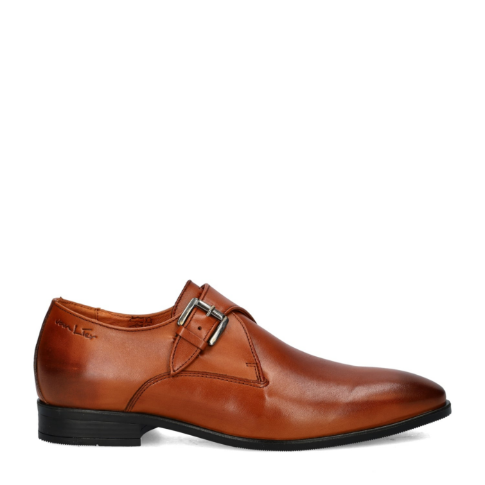 Van Lier Riva lage nette schoenen – Cognac