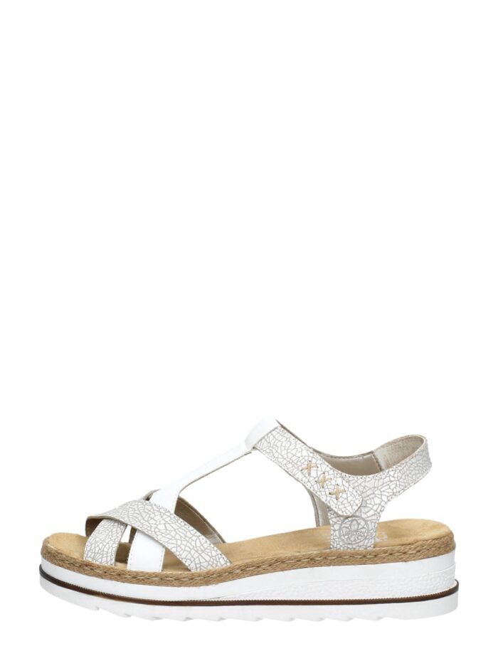 Rieker Sandalen Plat – Wit