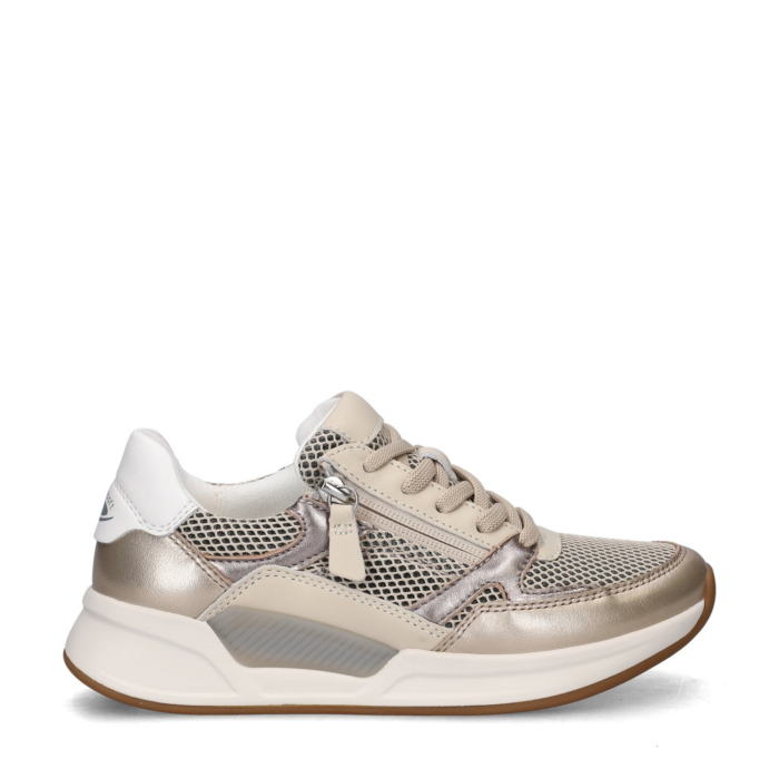 Gabor Rollingsoft lage sneakers – Goud