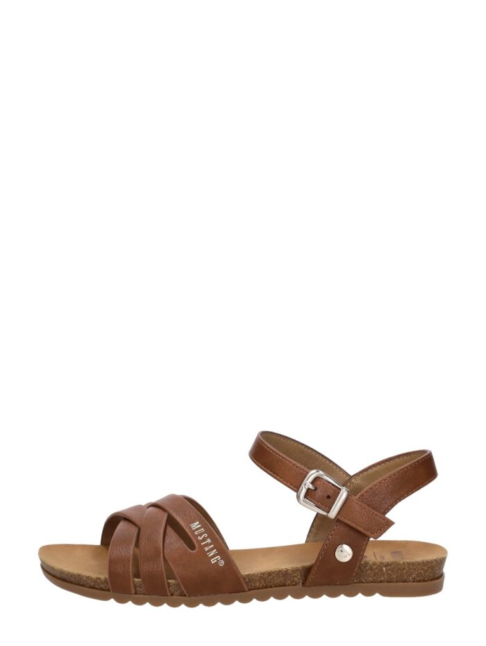 mustang Sandalen Plat – Cognac