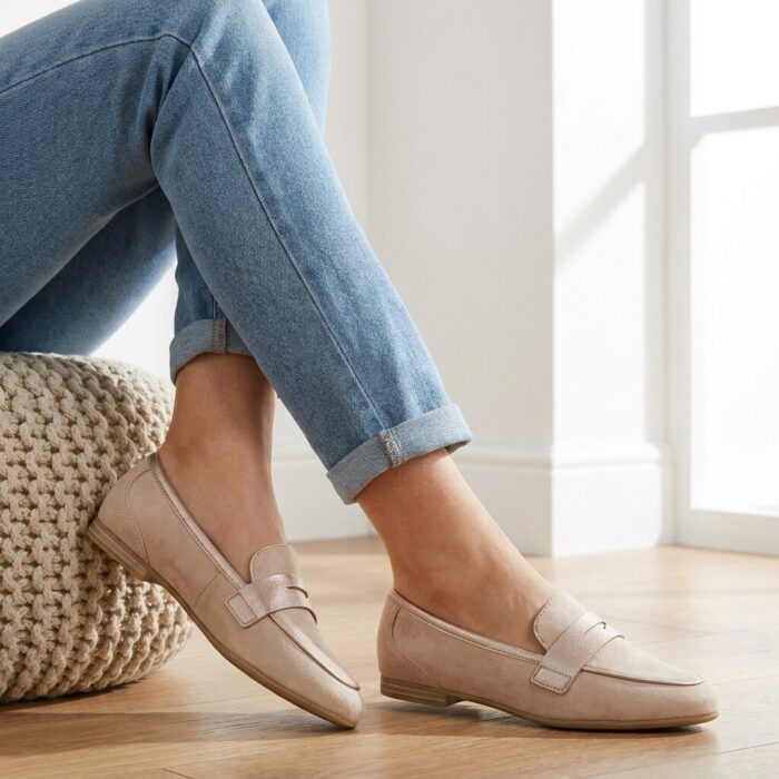 Marco Tozzi Marco Tozzi Instappers beige Synthetisch
