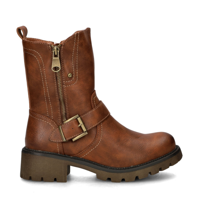 Dolcis rits- & gesloten boots – Cognac
