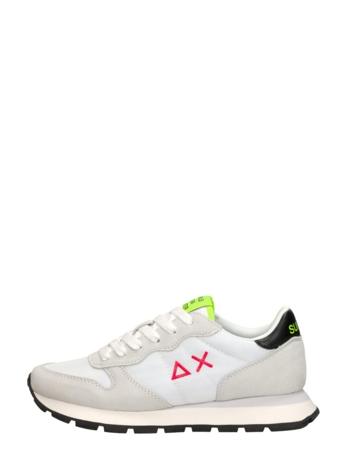 Sun 68 Ally Solid Nylon lage sneakers – Wit