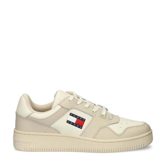 Tommy Jeans Retro Basket lage sneakers – Beige