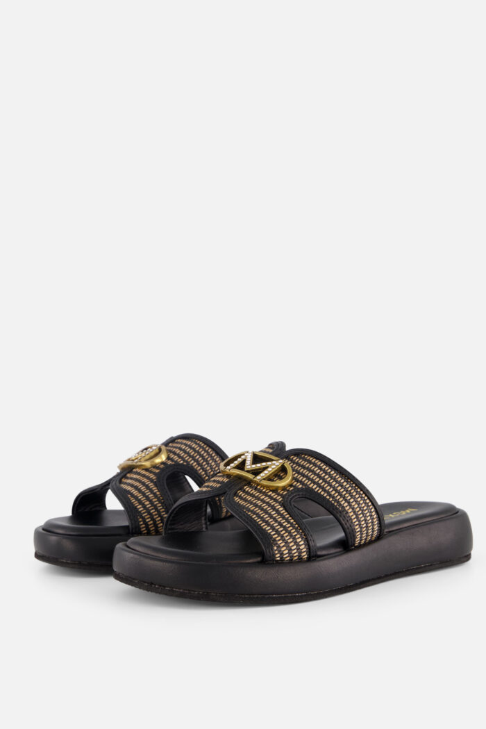 Mexx Rami Pacha Slippers zwart Synthetisch