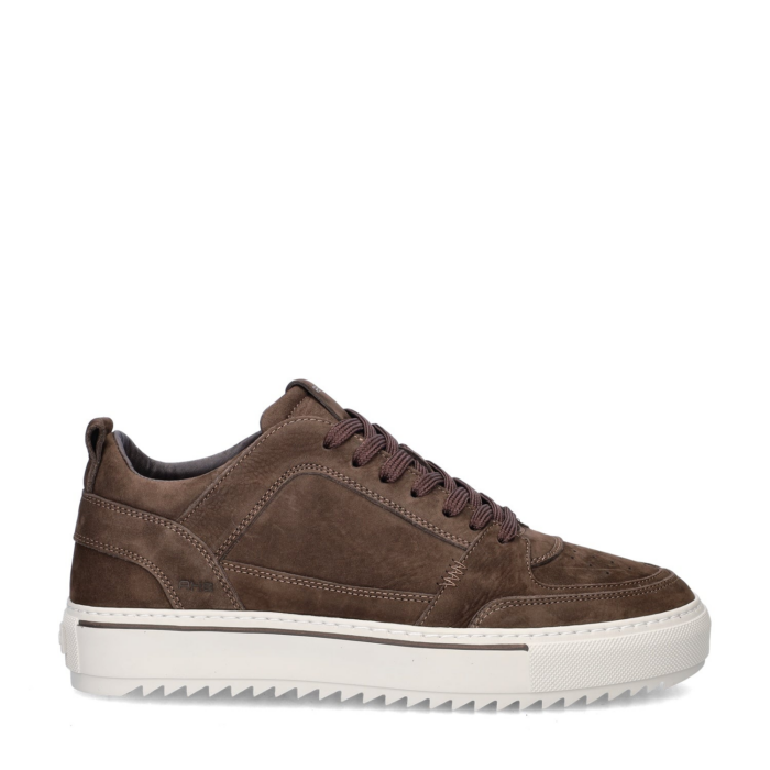 Rehab Creon Nubuck lage sneakers – Bruin