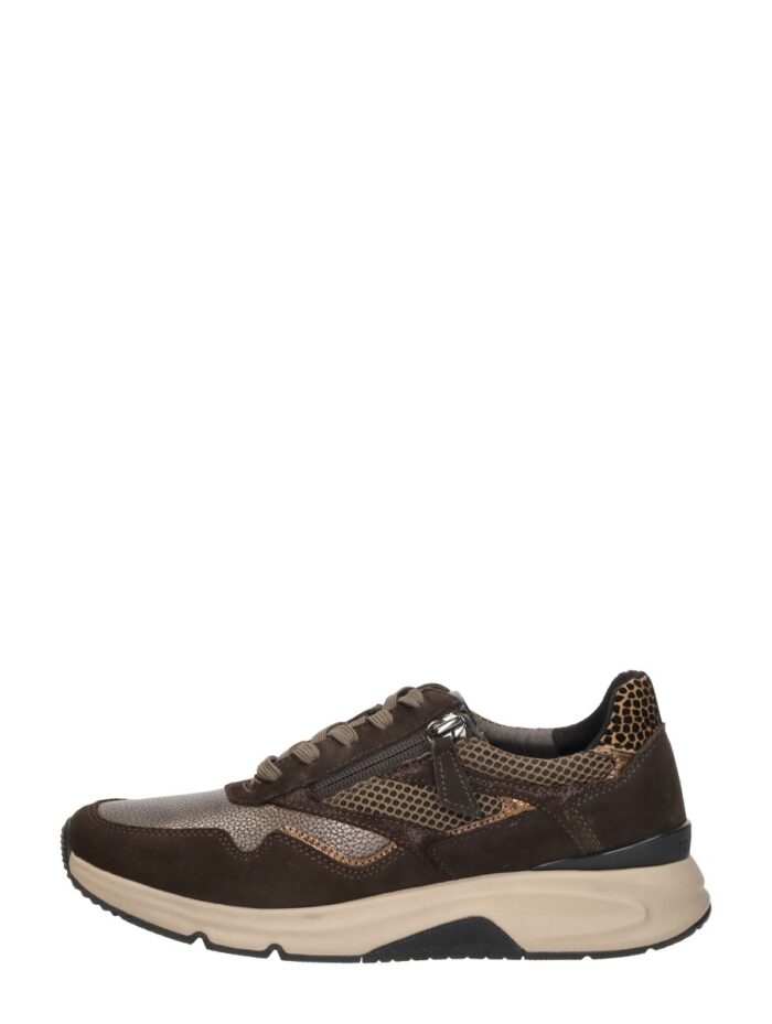 Gabor Rollingsoft Sneakers brons Leer