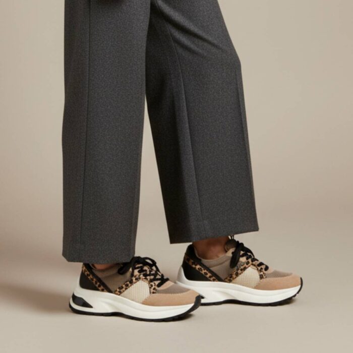 Cellini Leopard Sneakers beige Textiel