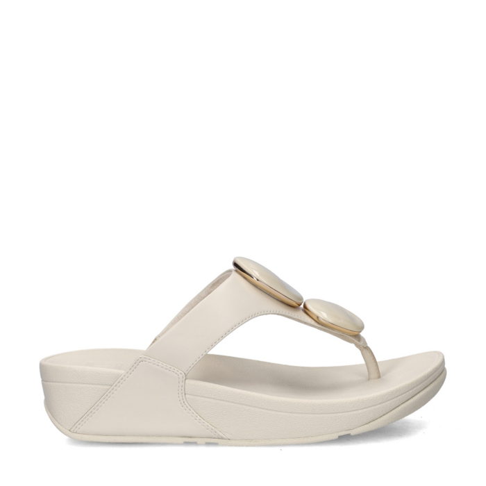 FitFlop Lulu Marbled Stone slippers – Wit
