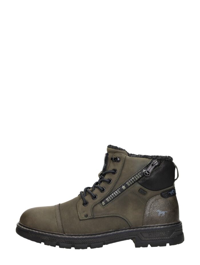 Mustang Veterschoenen Hoog – Khaki