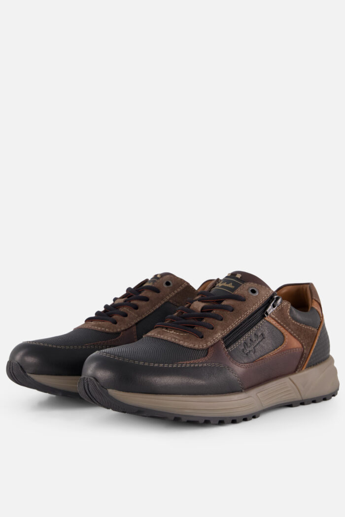 Australian Hawker Sneakers zwart Leer