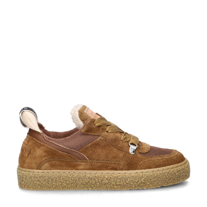Shabbies Amsterdam Chewy Unna lage sneakers – Cognac