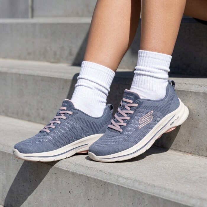 Skechers Sneakers blauw Textiel