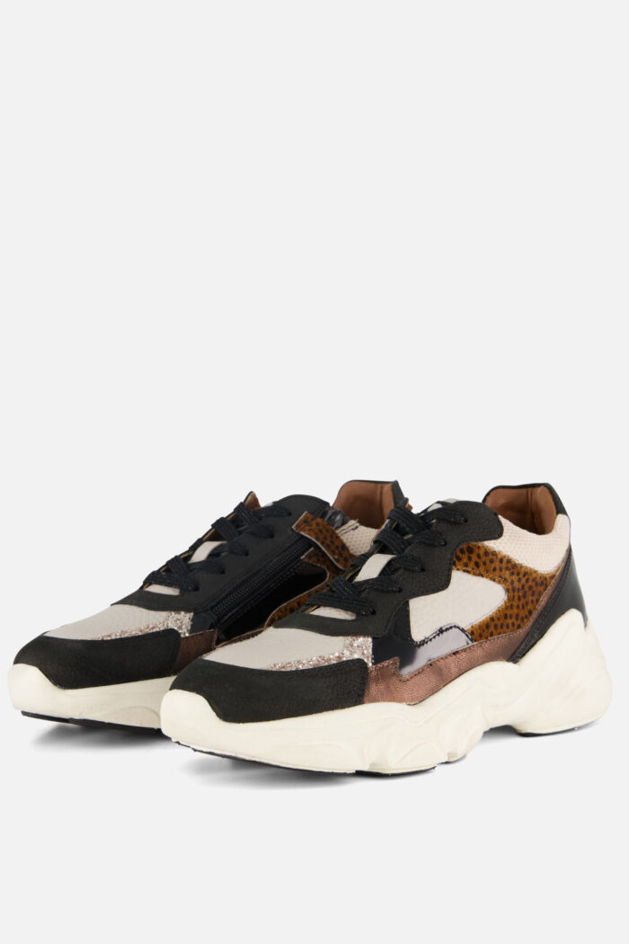 Muyters Sneakers zwart Leer