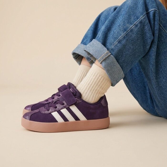 Adidas VL Court 3.0 Sneakers paars Leer