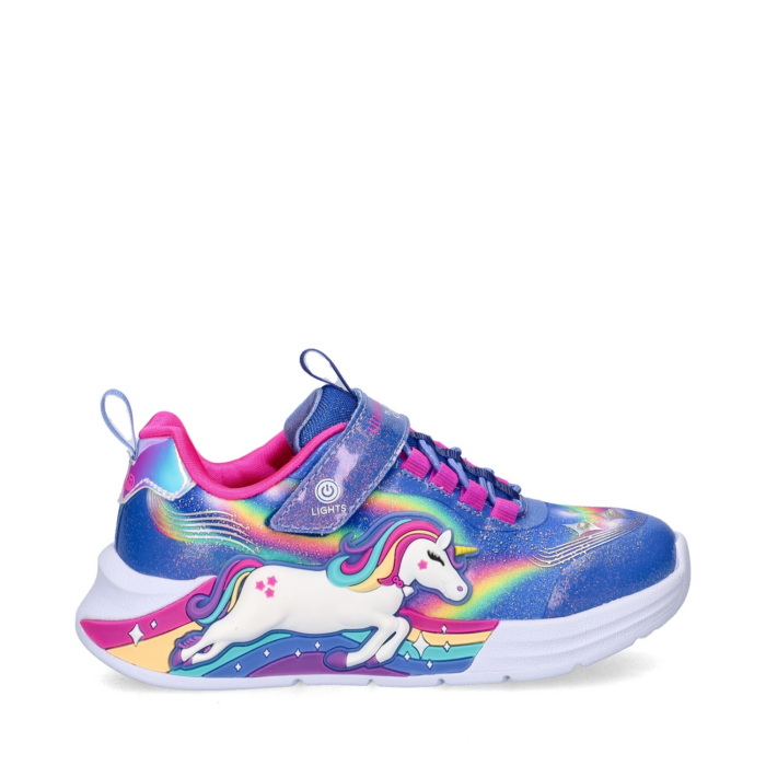 Skechers Unicorn Chaser klittenbandschoenen – Blauw
