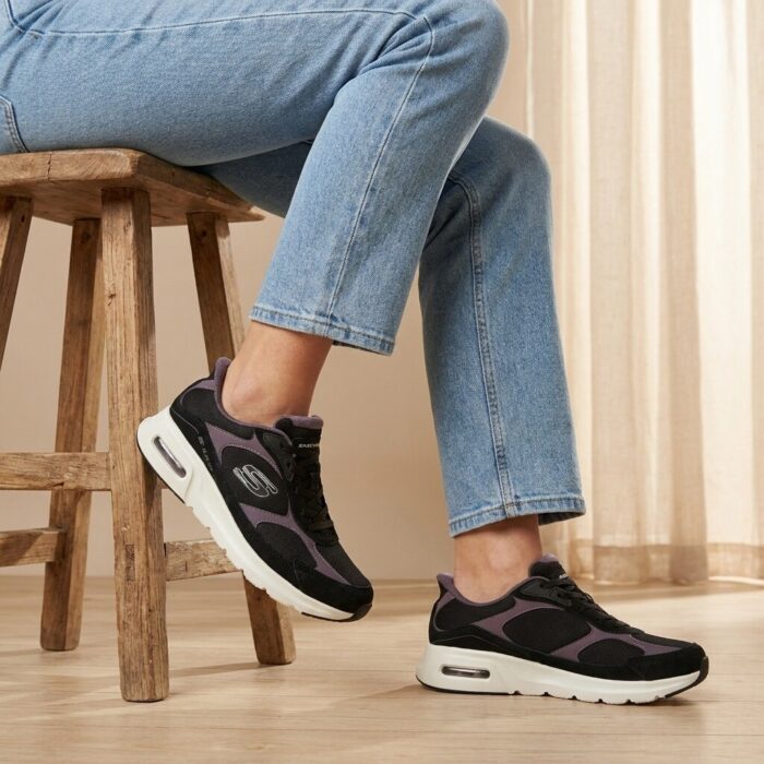 Skechers Slip-ins Skech-air Court Instappers zwart