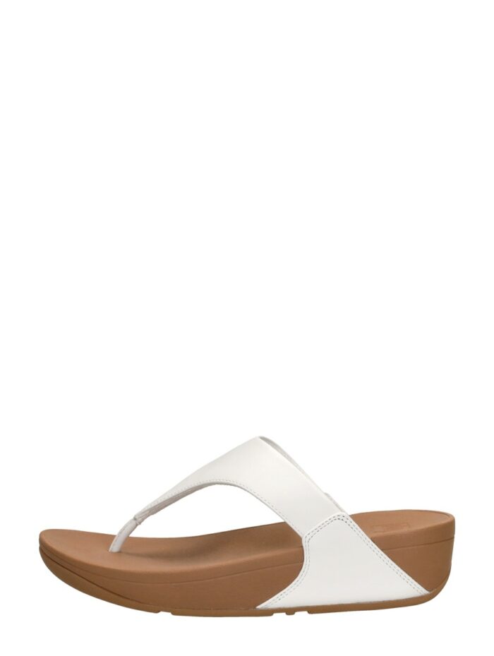 FitFlop Lulu Leather Toepost – Wit