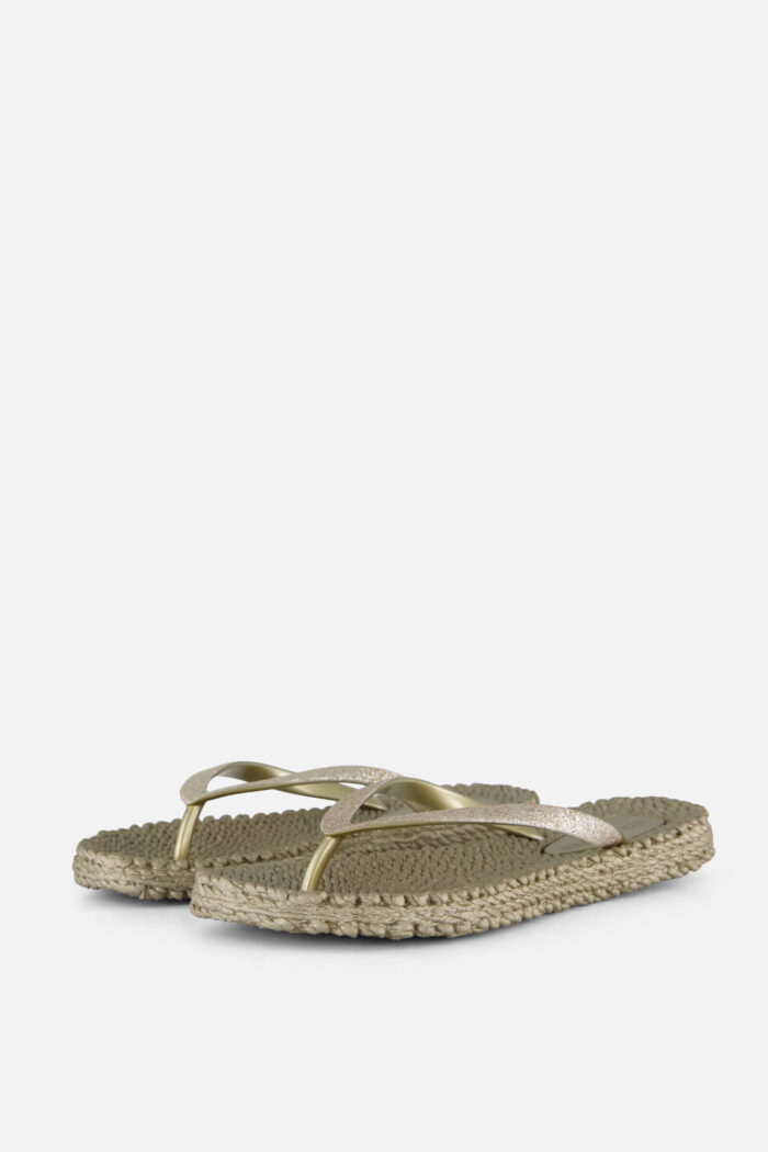 Ilse Jacobsen Ilse Jacobsen Slippers goud Rubber – Blauw
