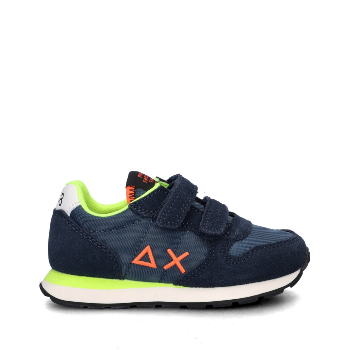 Sun 68 Tom Fluo lage sneakers – Blauw