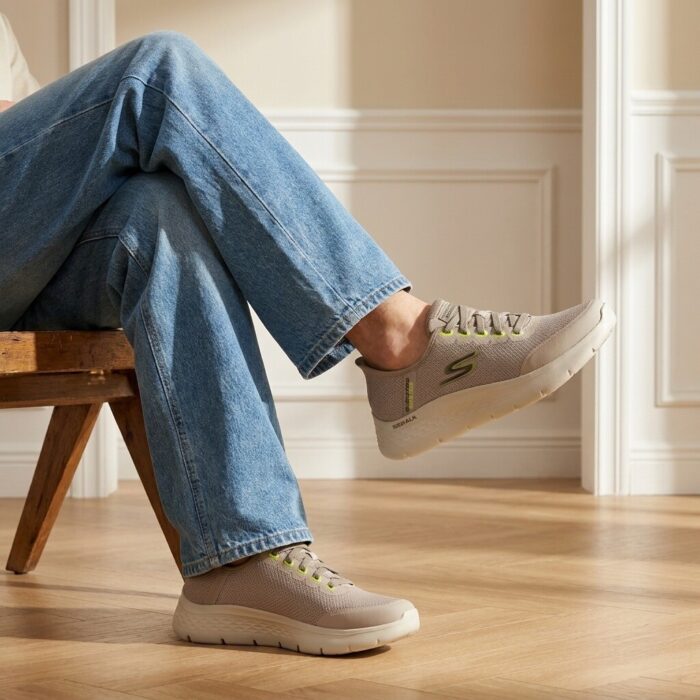 Skechers Go Walk Flex Slip-ins Instappers grijs – Taupe