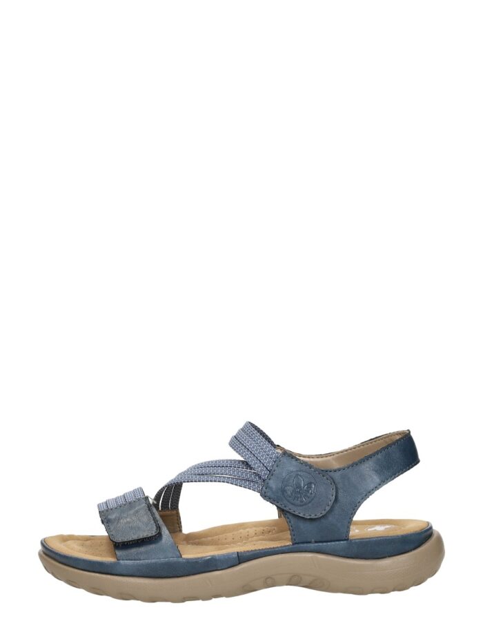 Rieker Sandalen blauw Textiel