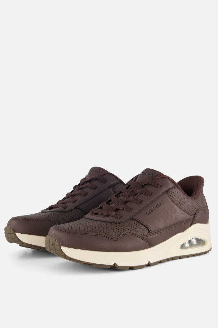 Skechers Uno Banksia Luxe Slip-ins Instappers – Bruin