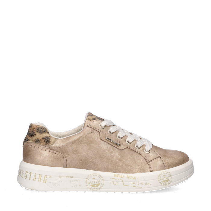 mustang lage sneakers – Beige