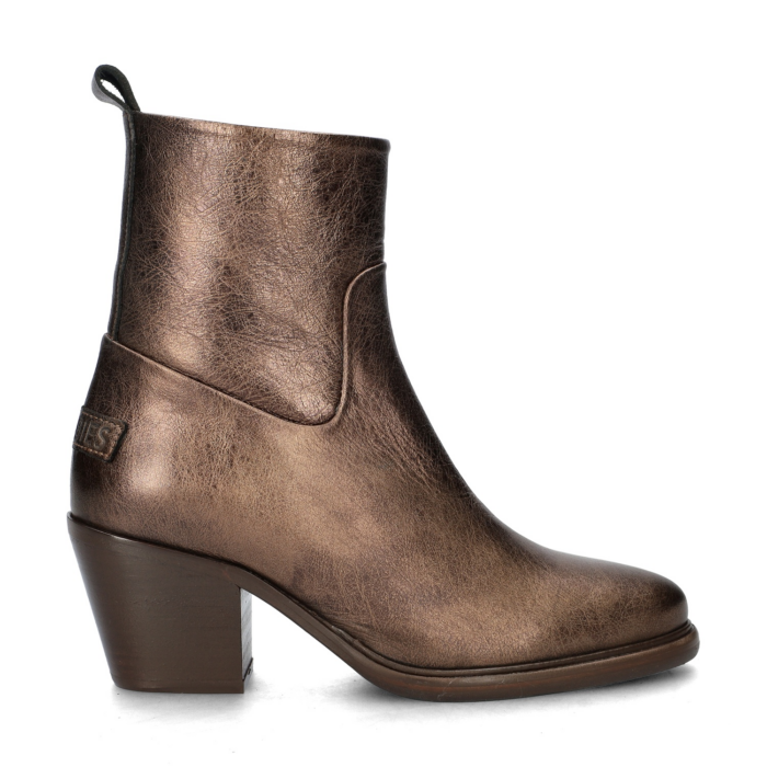 Shabbies Amsterdam Julie enkellaarsjes – Brons
