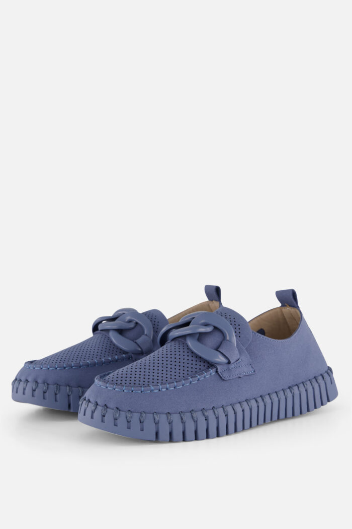 Ilse Jacobsen Ilse Jacobsen Tulip Loafers blauw Microvezel