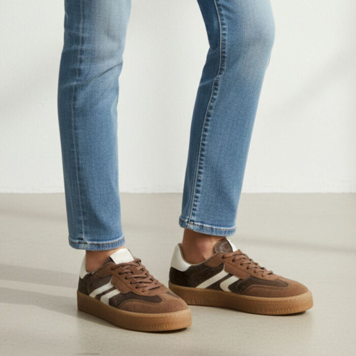 tamaris Sneakers bruin Leer