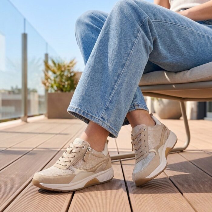 Gabor Rollingsoft Sneakers beige Leer