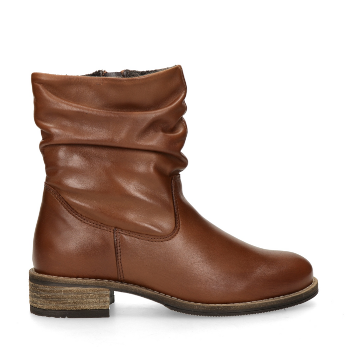 Nelson rits- & gesloten boots – Cognac