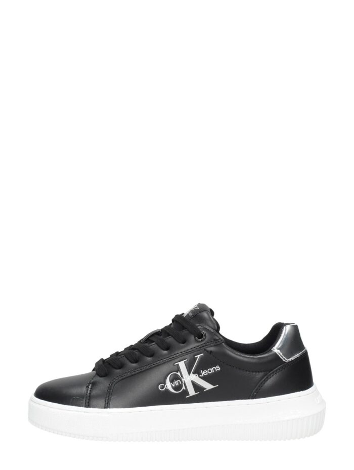 Calvin Klein Chunky Cupsole Mono Lth Wn – Zwart