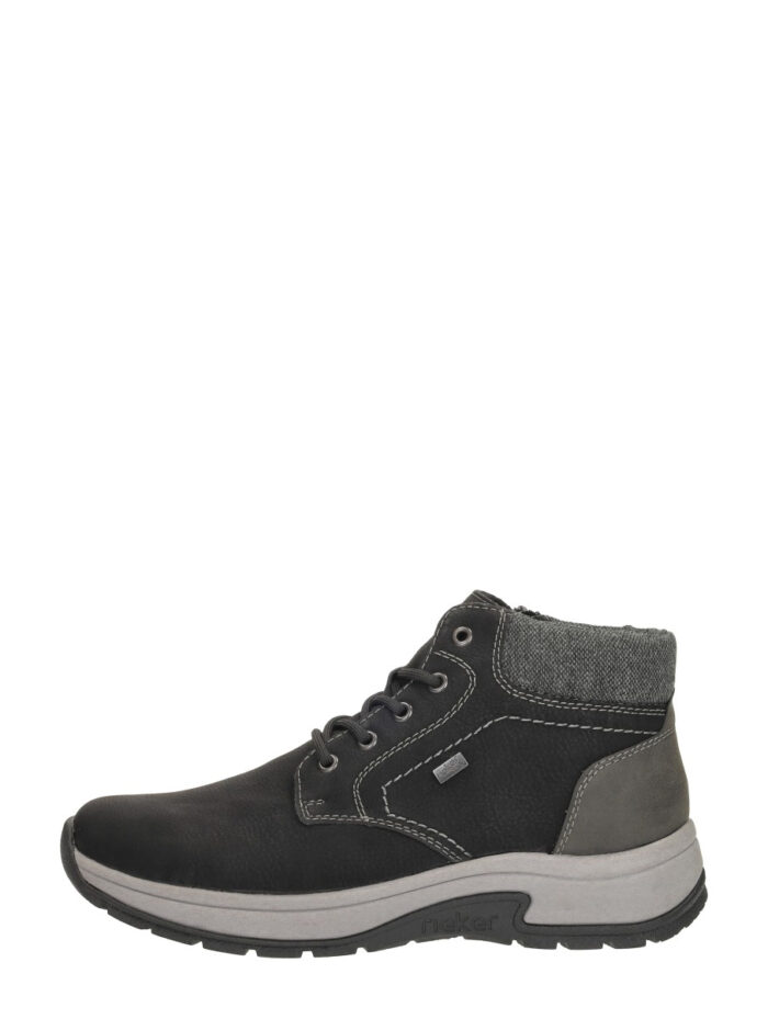 Rieker Veterschoenen Hoog – Zwart