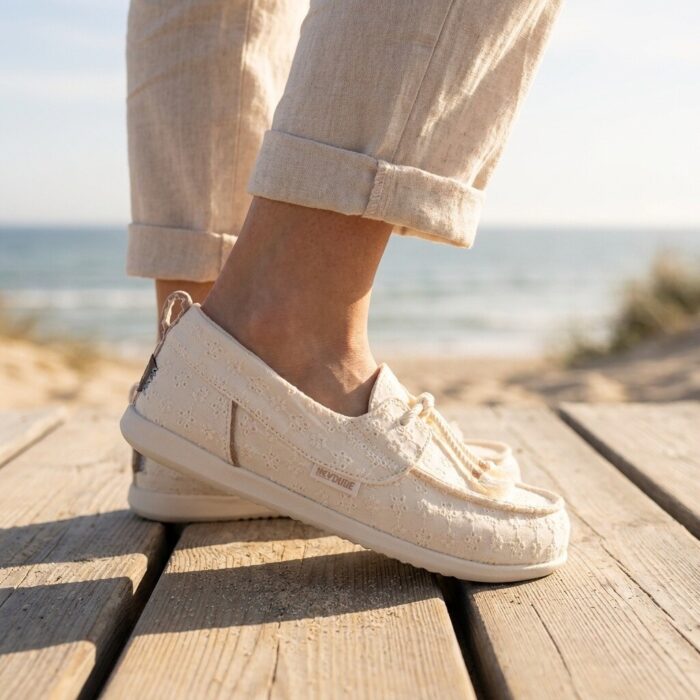 Hey Dude HEYDUDE Hey Dude Harbor Breeze Bootschoenen beige Textiel
