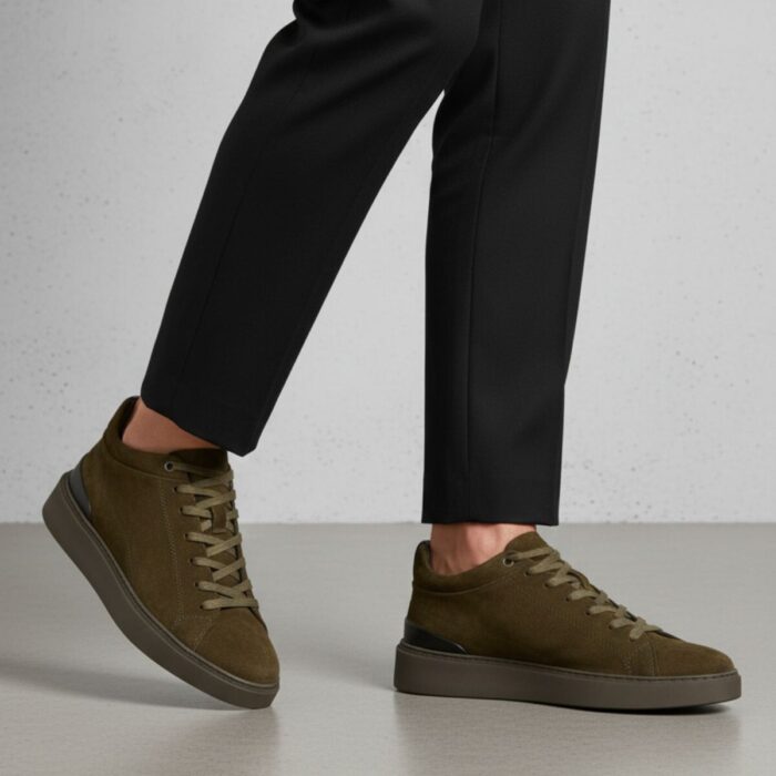 Vertice Veterschoenen groen Suede