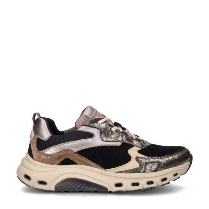 Gabor Rollingsoft lage sneakers – Zwart