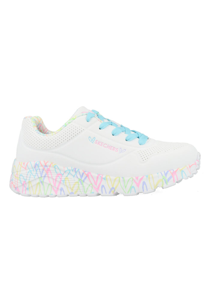 Skechers Uno Lite Lovely Lite 314976L/WPTQ Wit / Turqoise-36 maat 36
