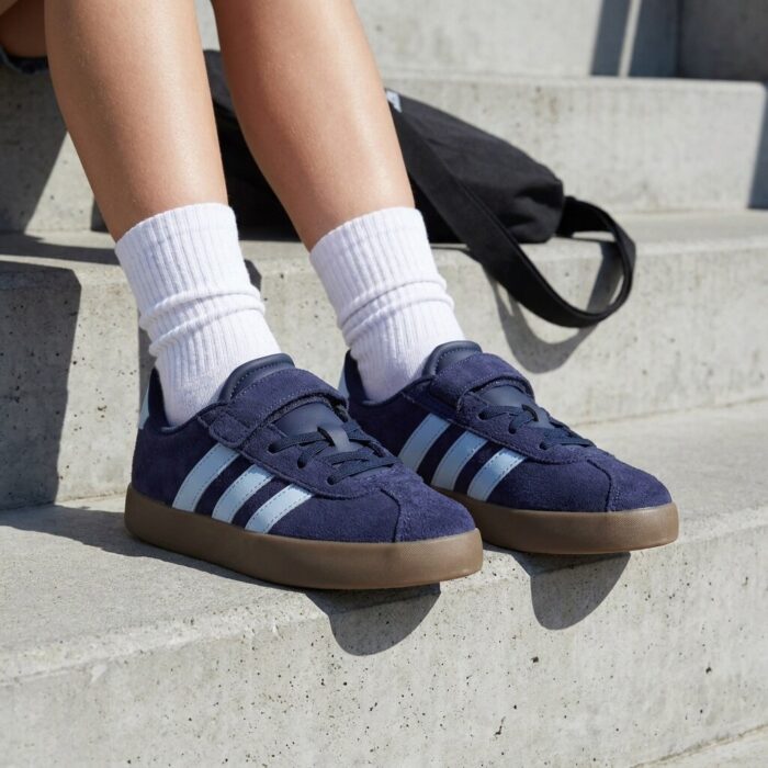 Adidas VL Court 3.0 Sneakers blauw Suede