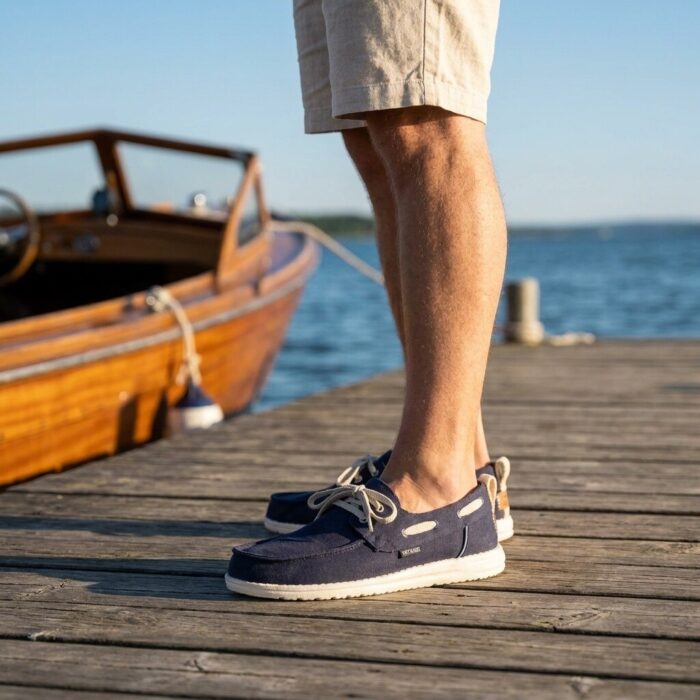 Hey Dude HEYDUDE Hey Dude Harbor Breeze Bootschoenen blauw Textiel