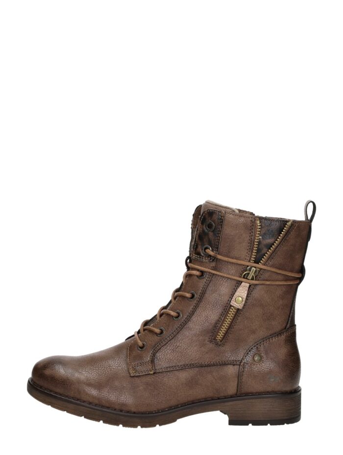 Mustang Veterschoenen Hoog – Cognac