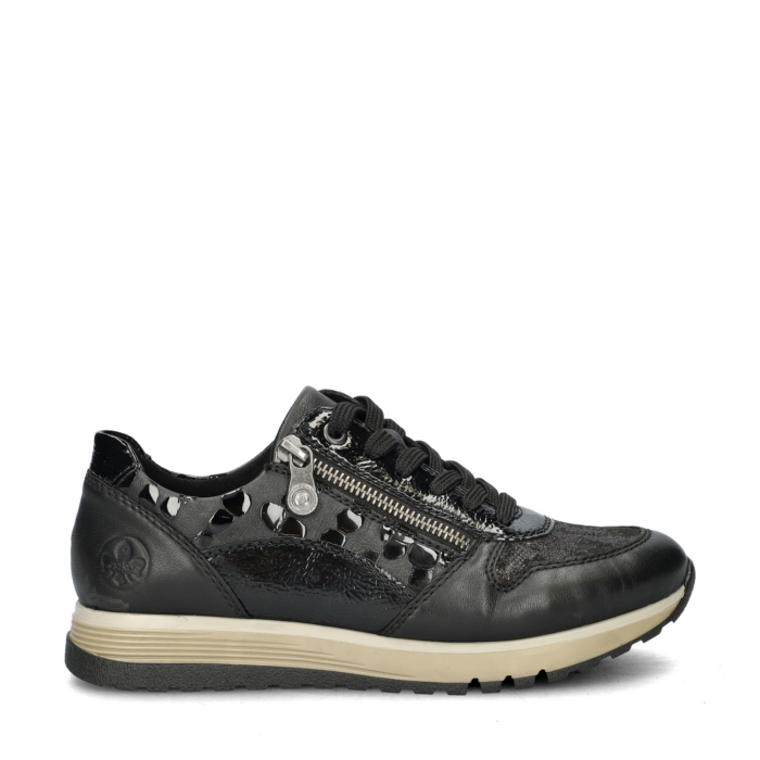 Rieker lage sneakers – Zwart