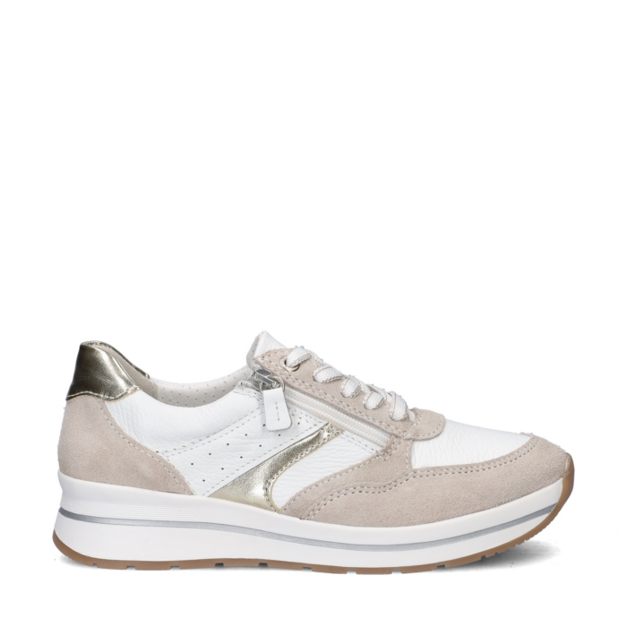 Nelson Flex lage sneakers – Beige